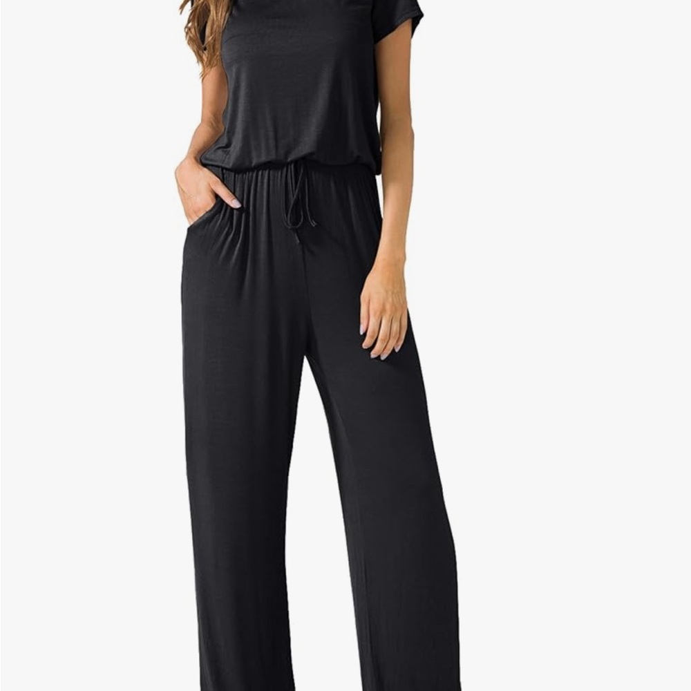 NWT Comfy Black Jumpsuit size medium